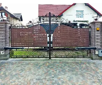 Гаражні ворота Техно Дім. Відсувні та розпашні ворота, захисні ролети — фото 4
