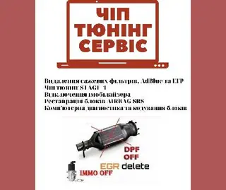 CHIP AUTO (Видалення сажевого фільтра, ЕГР,AdBlue, Виготовлення файлів прошивок)) — фото 4