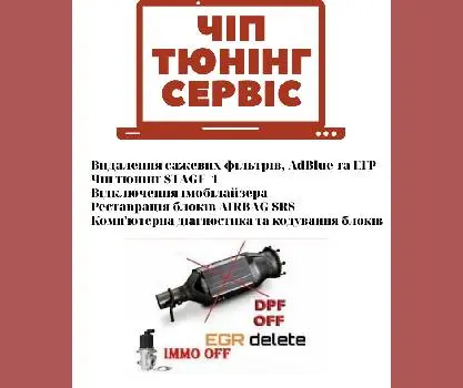 CHIP AUTO (Видалення сажевого фільтра, ЕГР,AdBlue, Виготовлення файлів прошивок)) — фото 4