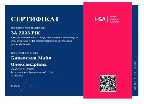 Адвокат Майя Каневська — фото 2
